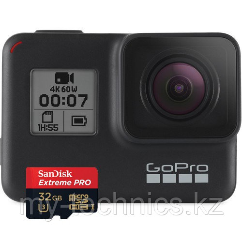 GoPro HERO7 Black +Micro SD SanDisk Extreme  32GB