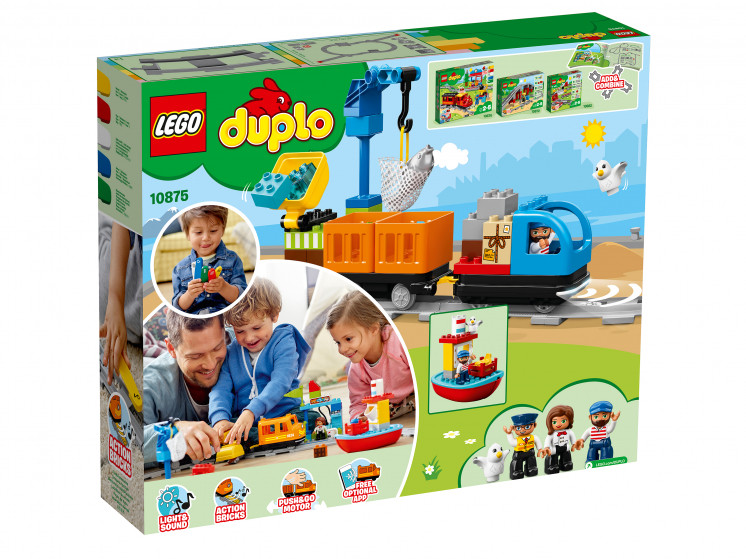 LEGO DUPLO 10875 Грузовой поезд, конструктор ЛЕГО - фото 4 - id-p76384797