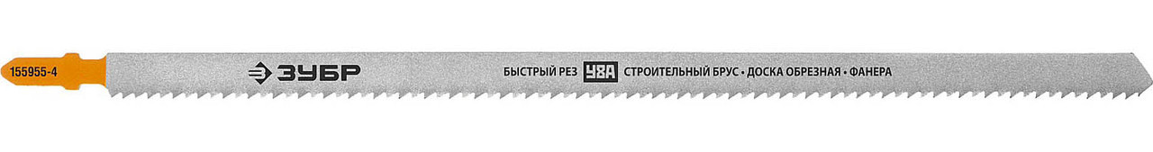 Полотно для эл/лобзика ЗУБР по дереву, HCS, EU-хвост, шаг 3 мм, 250/225 мм, 2 шт. (155955-4) - фото 1 - id-p79526335