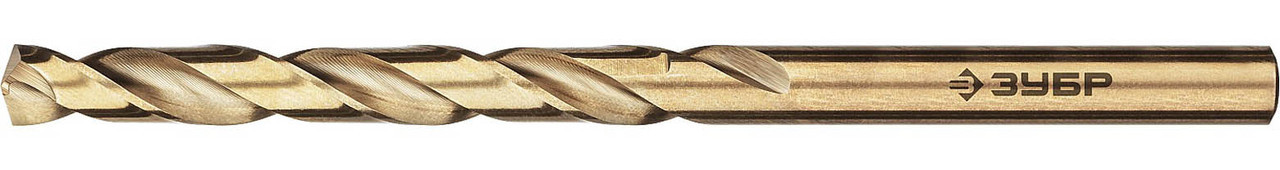 Сверло по металлу ЗУБР Ø 6.5 x 101 мм, класс А, Р6М5К5, серия "Профессионал" (29626-6.5)
