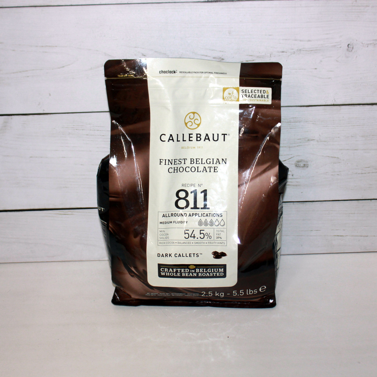 Темный шоколад Callebaut Selet 54.5% (нат.ваниль) 2,5 кг - фото 1 - id-p79738949