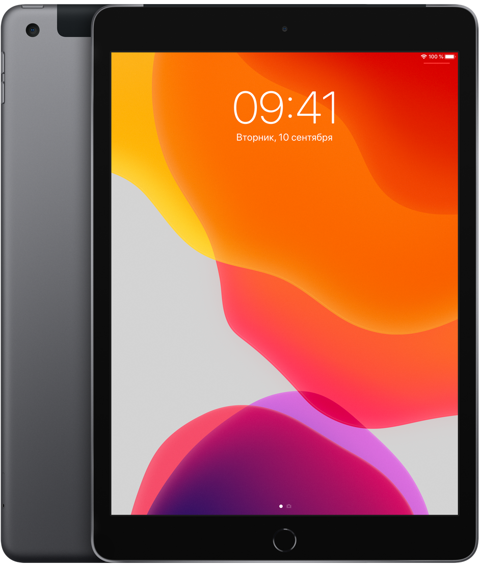 Планшет Apple iPad 10.2″ (7th generation) Wi-Fi + Cellular (LTE) 128Gb Space Gray