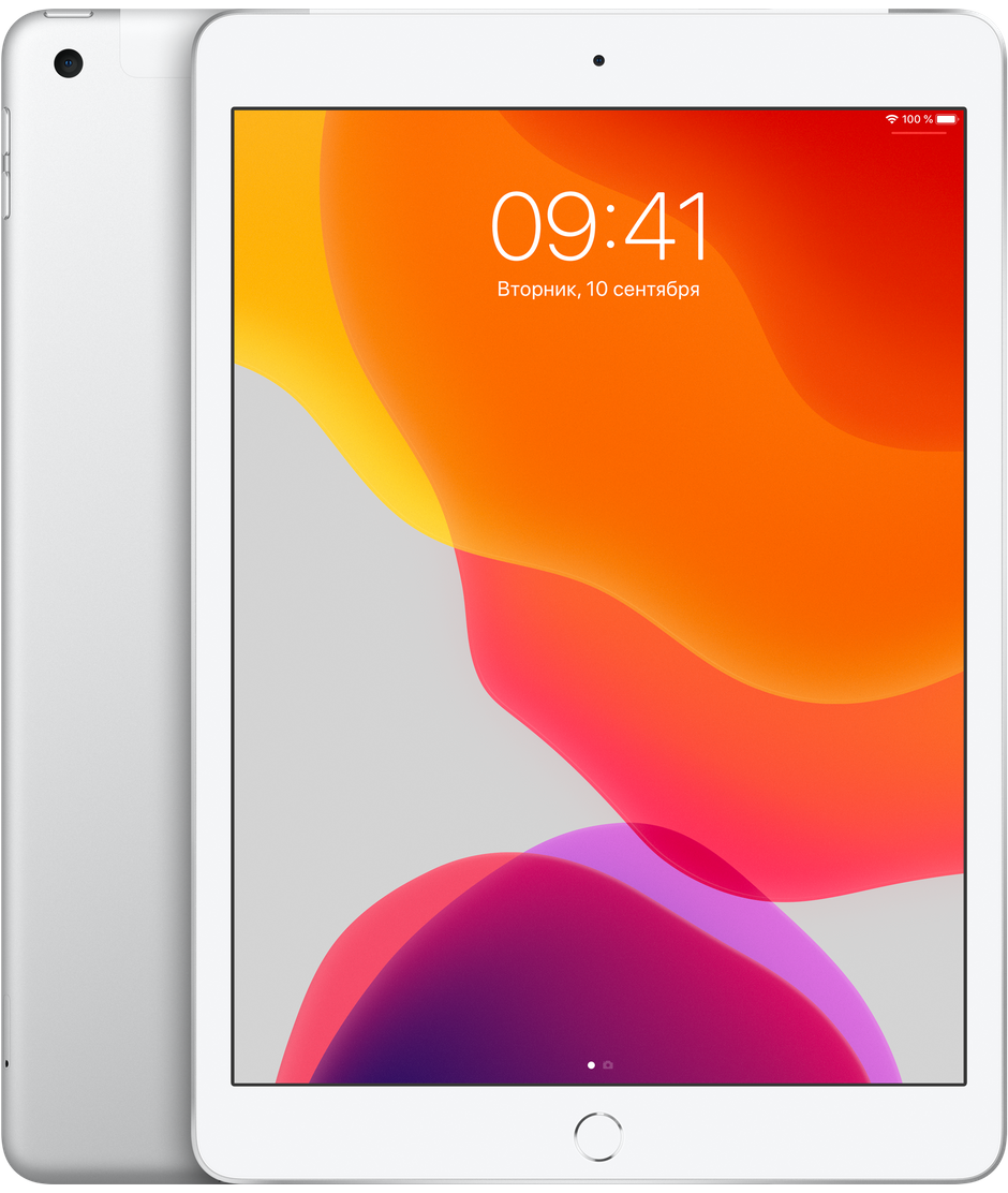 Планшет Apple iPad 10.2″ (7th generation) Wi-Fi + Cellular (LTE) 128Gb Silver