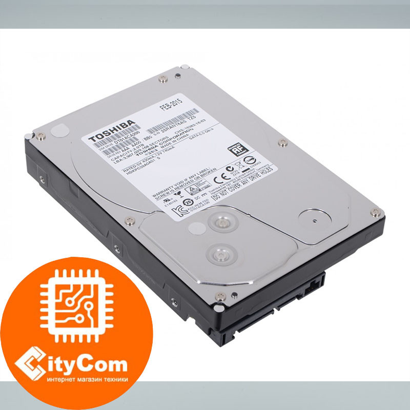 Жесткий диск HDD 3000 Gb Toshiba (DT01ACA300), 3.5", 64Mb, SATA III Арт.3306 - фото 1 - id-p79741997