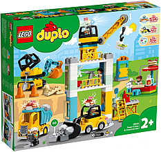 10933 Lego Duplo Башенный кран на стройке, Лего Дупло (уценка -50%)