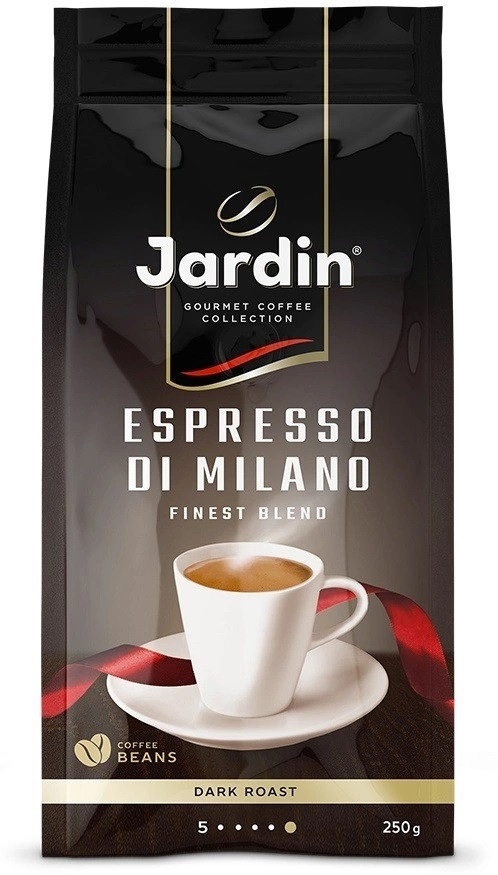 Кофе в зернах Jardin Espresso Di Milano, 250г, вакуумная упаковка - фото 1 - id-p79752744