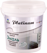 Эмаль акриловая универсальная (для радиаторов) PLATINUM 3кг