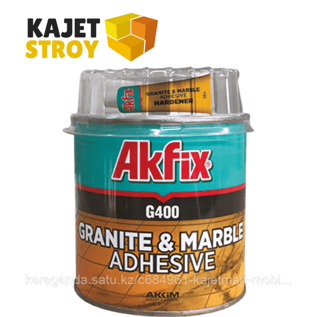 КЛЕЙ ДЛЯ ГРАНИТА И МРАМОРА 1200Г G400 AKFIX