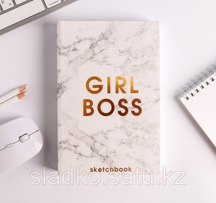 Ежедневник Скетчбук Girl Boss А5 180 листов 20 х 13 см