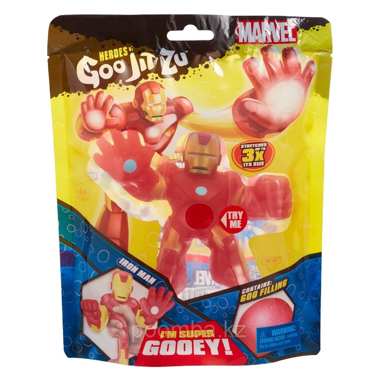 Игрушка-фигурка тянущаяся GooJitZu Гуджитсу Железный человек
