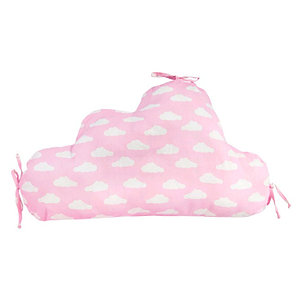 Подушка-бортик Sunny day, размер 60×40×7 см, облака, розовые
