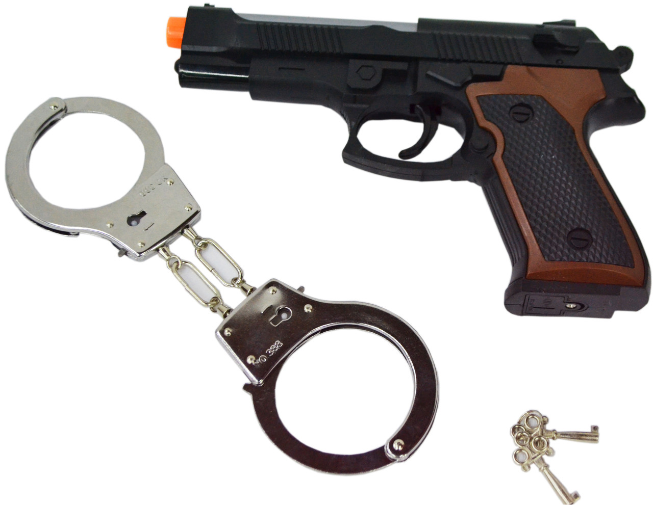 HSY-120 Полицейский набор Police с металл наручниками качественный 26*17см