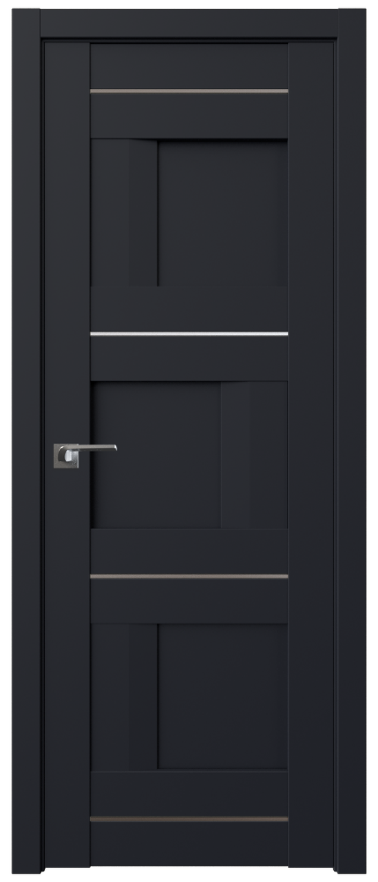Дверь межкомнатная царговая 12U Черный матовый, 600 - фото 1 - id-p79791574