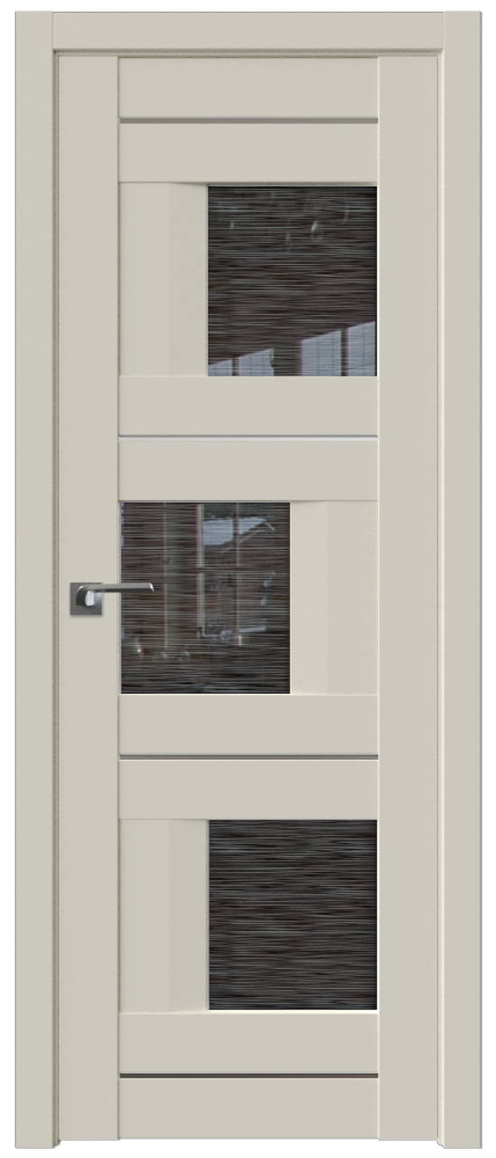 Дверь межкомнатная царговая 13U Магнолия Сатинат, Дождь чёрный, 600 - фото 1 - id-p79791636