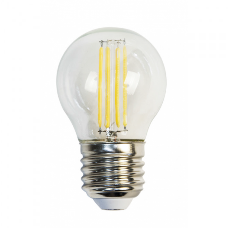 Лампа светодиодная филамент (9W) 230V E27 2700K филамент G45 прозрачная