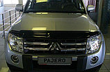 Дефлектор капота Mitsubishi Pajero 4 EGR , фото 4