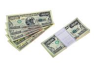 Пачка сувенирных бутафорских купюр 1000000 долларов
