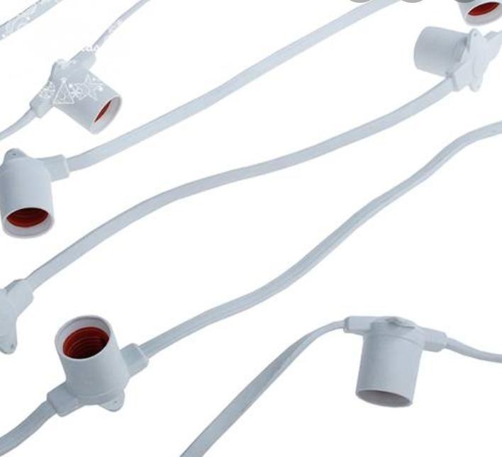 Ретро гирлянда "Белт Лайт" влагозащищенная, белая, фото 1