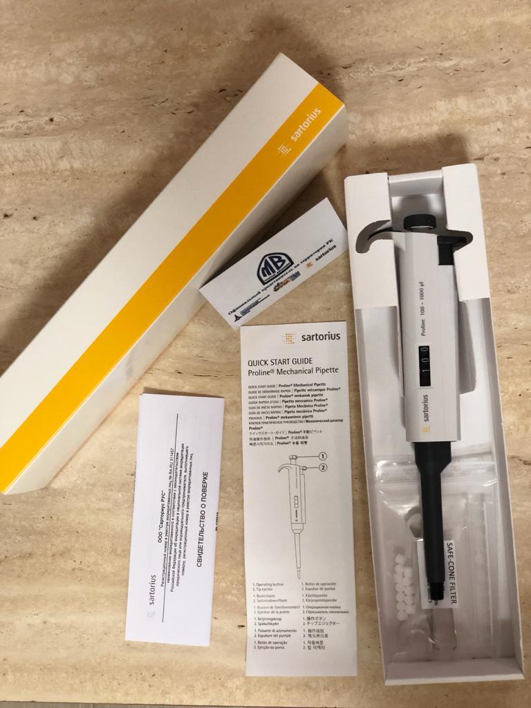 Механический дозатор Proline®, 1-кан., 10–100 мкл
