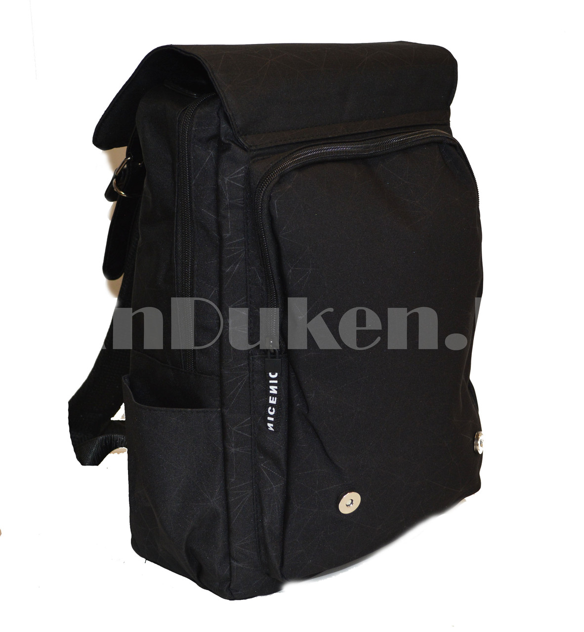 Универсальный школьный рюкзак 2 отделениями с узором 1803 черный - фото 9 - id-p79843079