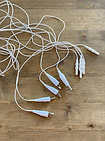 Кабель для подключения одноразовых электродов с коннектором "аллигатор"