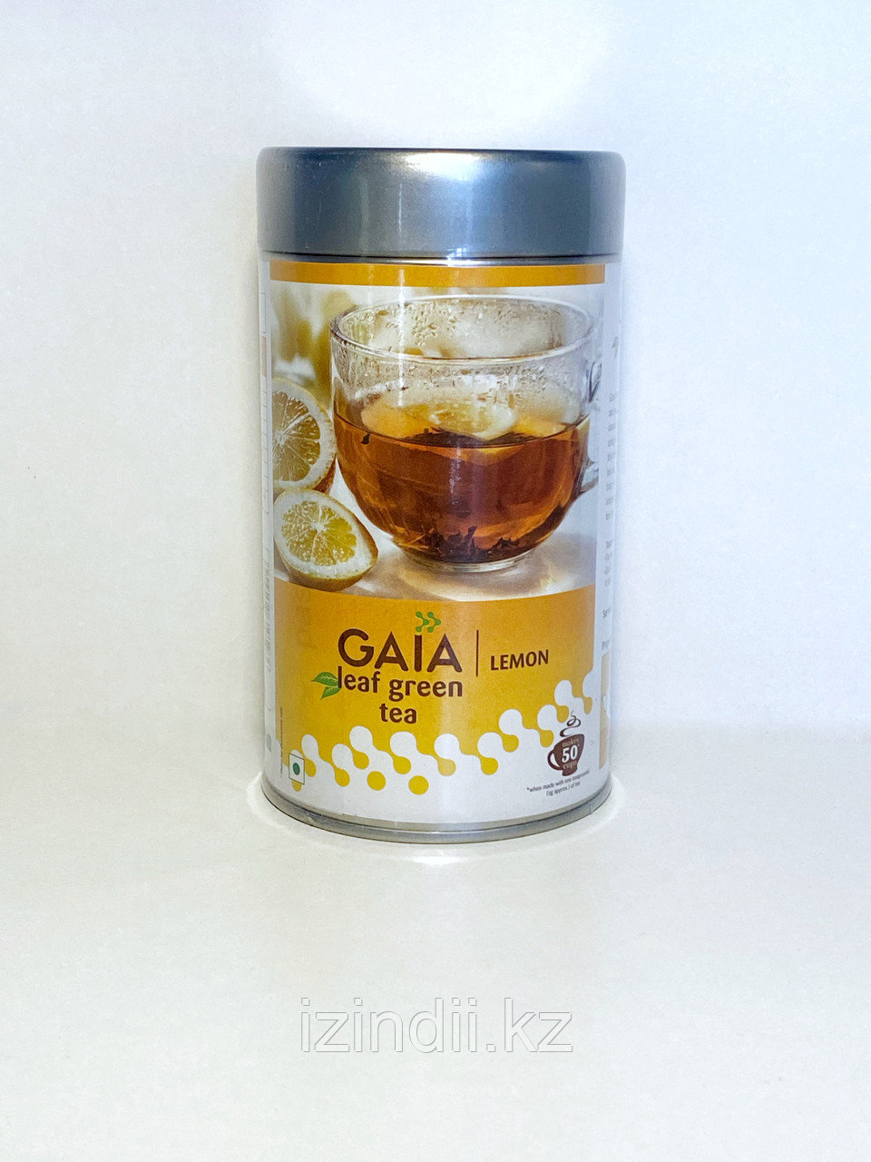 Зеленый чай Gaia Leaf Green Tea-Lemon, 100гр, Gaia