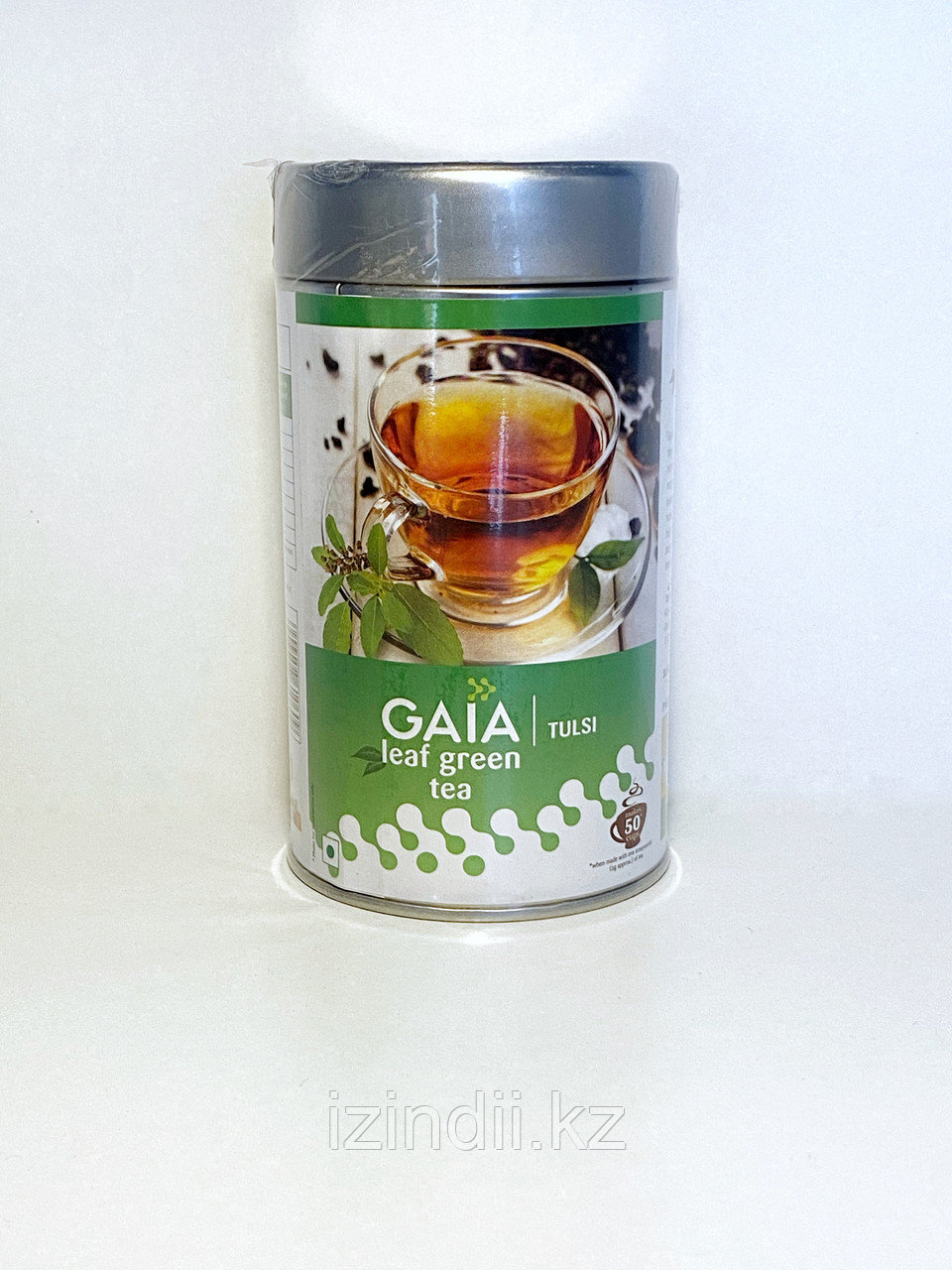 Зеленый чай Gaia Leaf-Tulsi, Gaia, 100 гр