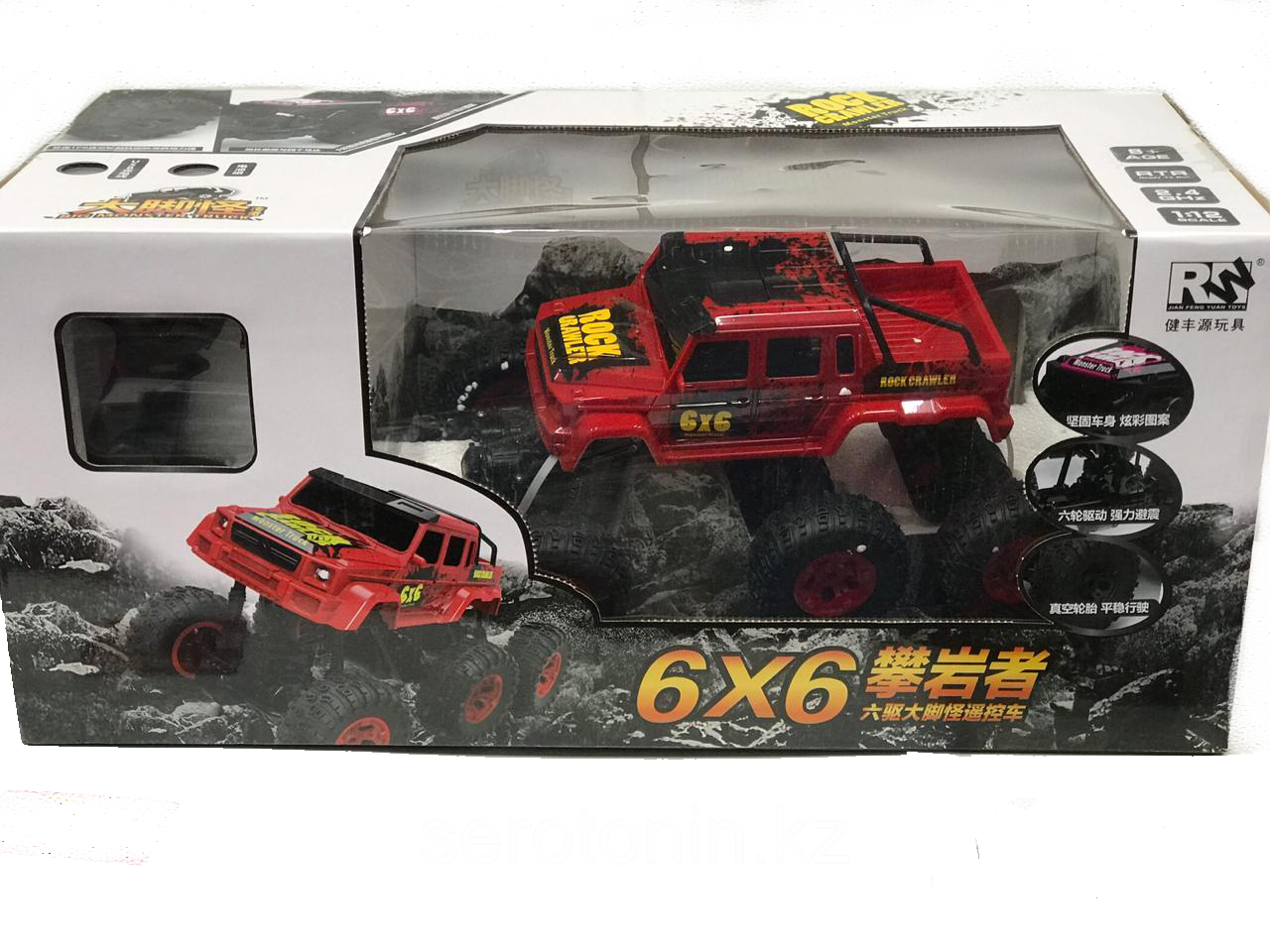 Машинка на радиоуправление, Rock Crawler, 6x6 WD