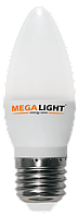 LED ЛАМПА C37 "Свеча" 7W 630Lm 230V 6500K E14 MEGALIGHT (10/100)
