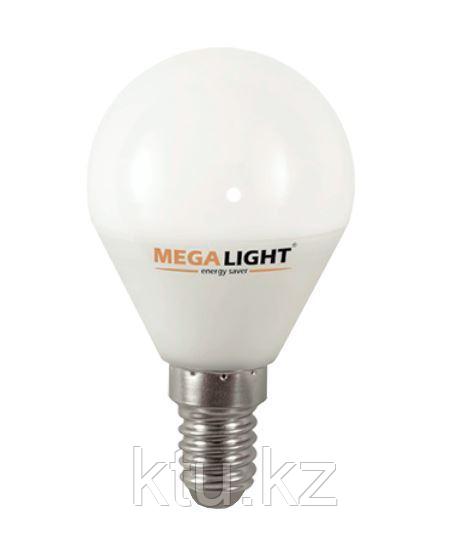 LED ЛАМПА P45 "Шар" 4,5W 405Lm 230V 2700K E14 MEGALIGHT (10/100) ***