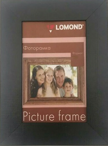 Фоторамка LOMOND деревянная A6 10*15см (Черная-06) 1409003