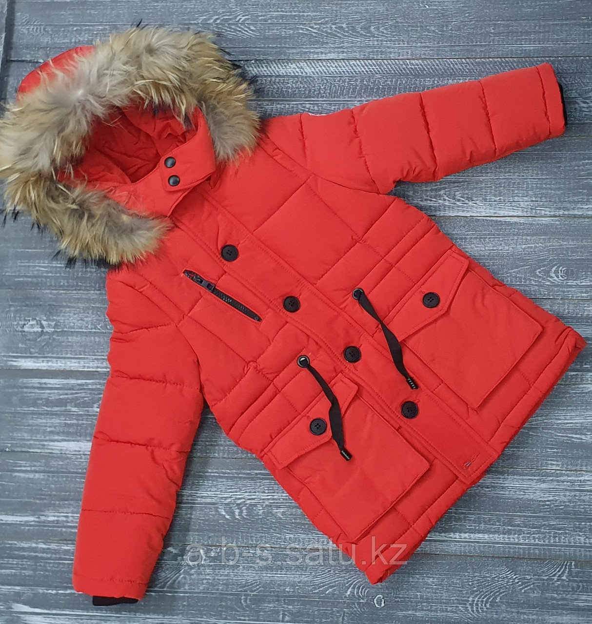 Куртка зимняя красная canada goose