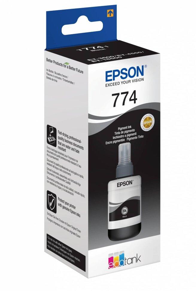 Чернила Epson 774 Eco Tank Black для M100/M200/M205 C13T77414A