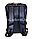 Городской рюкзак кожаный с USB выходом для ноутбука с металлической ручкой Xinboshda 701 синий, фото 6