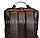 Городской рюкзак кожаный с USB выходом для ноутбука с металлической ручкой Xinboshda 701 коричневый, фото 7
