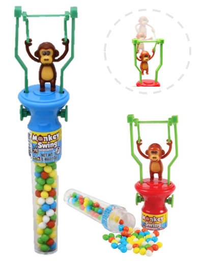 Разноцветные Конфеты  Monkey Swing Filled With Candy (обезьянки )13гр, фото 1