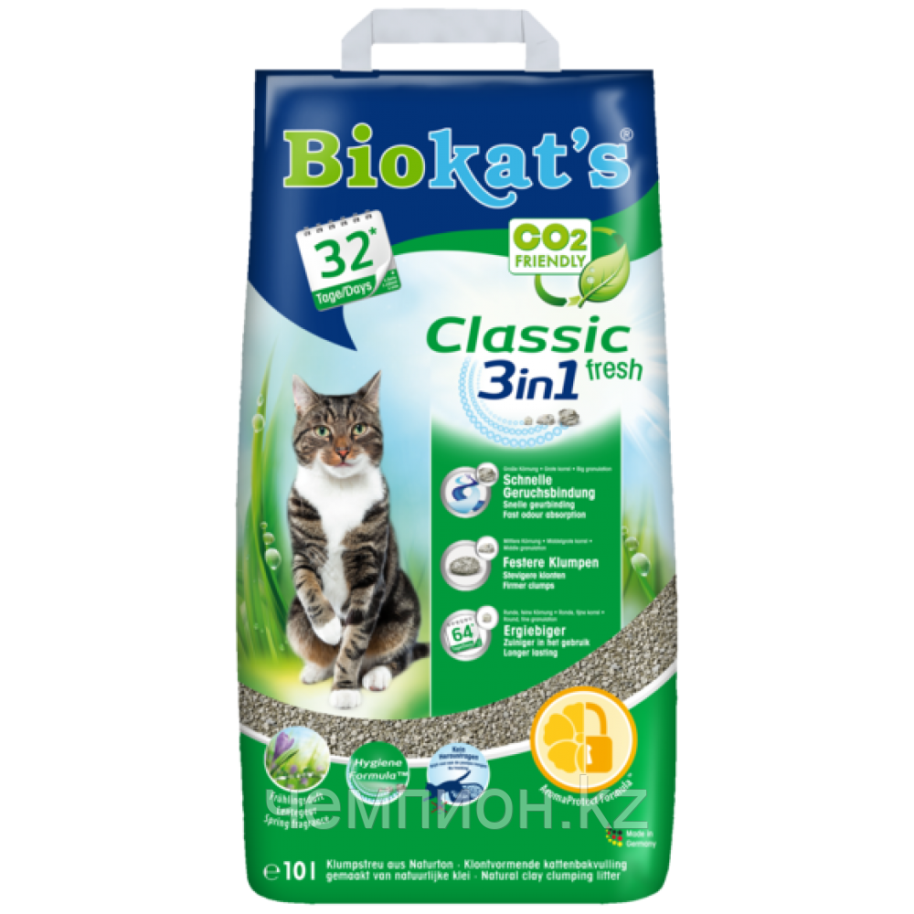 Gimpet *Biokat*s Fresh* Джимпет *Свежий* комкующийся наполнитель, 10кг