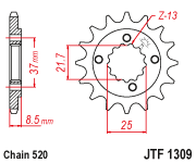 Звезда ведущая JTF 1309.15 - фото 1 - id-p79870885