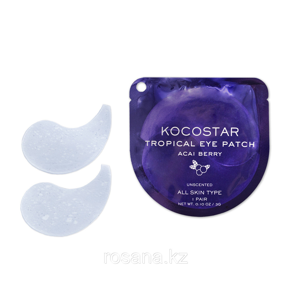 KOCOSTAR / Гидрогелевые патчи для глаз Тропические фрукты (Ягоды Асаи)