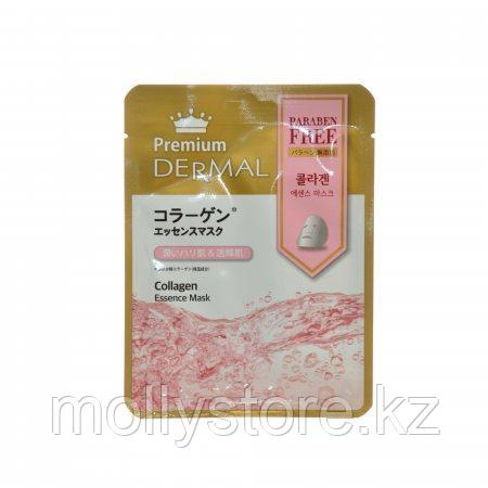 Маска эссенция для лица тканевая Dermal Premium коллагеновая