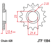 Звезда ведущая JTF 1594.15 - фото 1 - id-p79873586