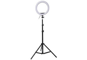 Кольцевая лампа LED RING s31 31см с держателем для смартфона штатив 50-210см регулируется, фото 2