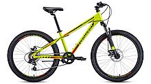 Велосипед FORWARD TWISTER 24 2.0 disc алюм. (24" 7ск) желтый / черный /8712003000, RBKW0164Q003