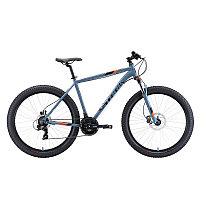 Велосипед Stark'20 Hunter 27.2+ HD серый/черный/оранжевый 18", фото 1