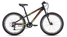 Велосипед FORWARD TWISTER 24 1.0 алюм. (24" 7ск) черный / оранжевый /, RBKW01647008