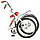 Велосипед NOVATRACK 20" складной, TG30, белый, торм 1руч и нож, двойной обод, сидение комфорт и руль, фото 2