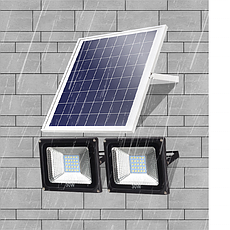Прожектор на солнечной батарее 100 ватт LED для наружного и внутреннего освещения, фото 3