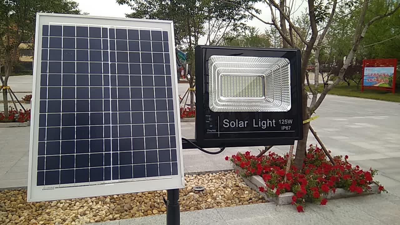 Прожектор на солнечной батарее 100 ватт LED для наружного и внутреннего освещения - фото 8 - id-p79878725