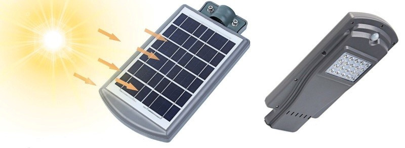 Светильник уличного освещения на солнечных батареях 20 W UPS220V