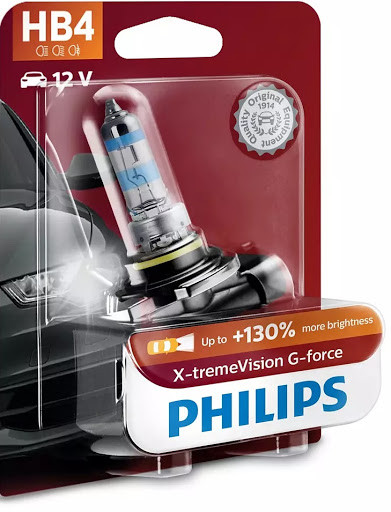 Автомобильные лампы Philips X-tremeVision G-force HB4 - фото 1 - id-p79910557